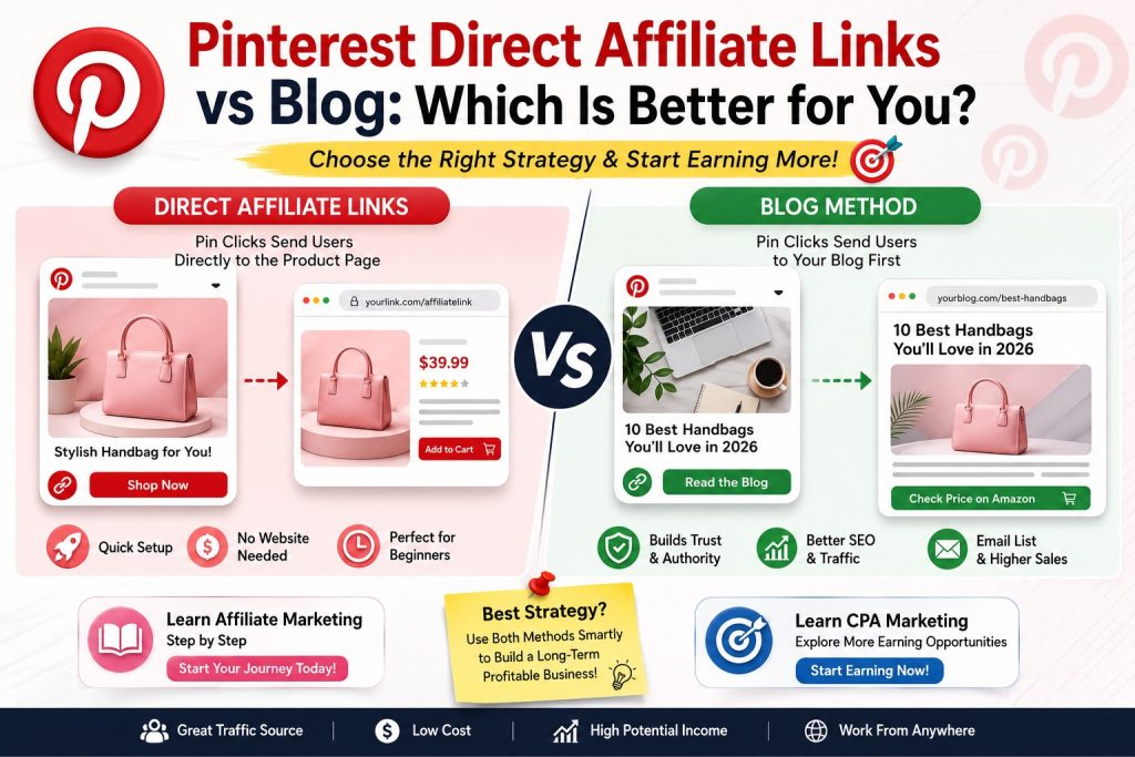 Pinterest Direct Affiliate Links vs Blog in 2026