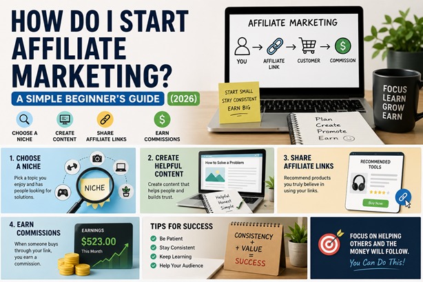 How do I start affiliate marketing step-by-step guide